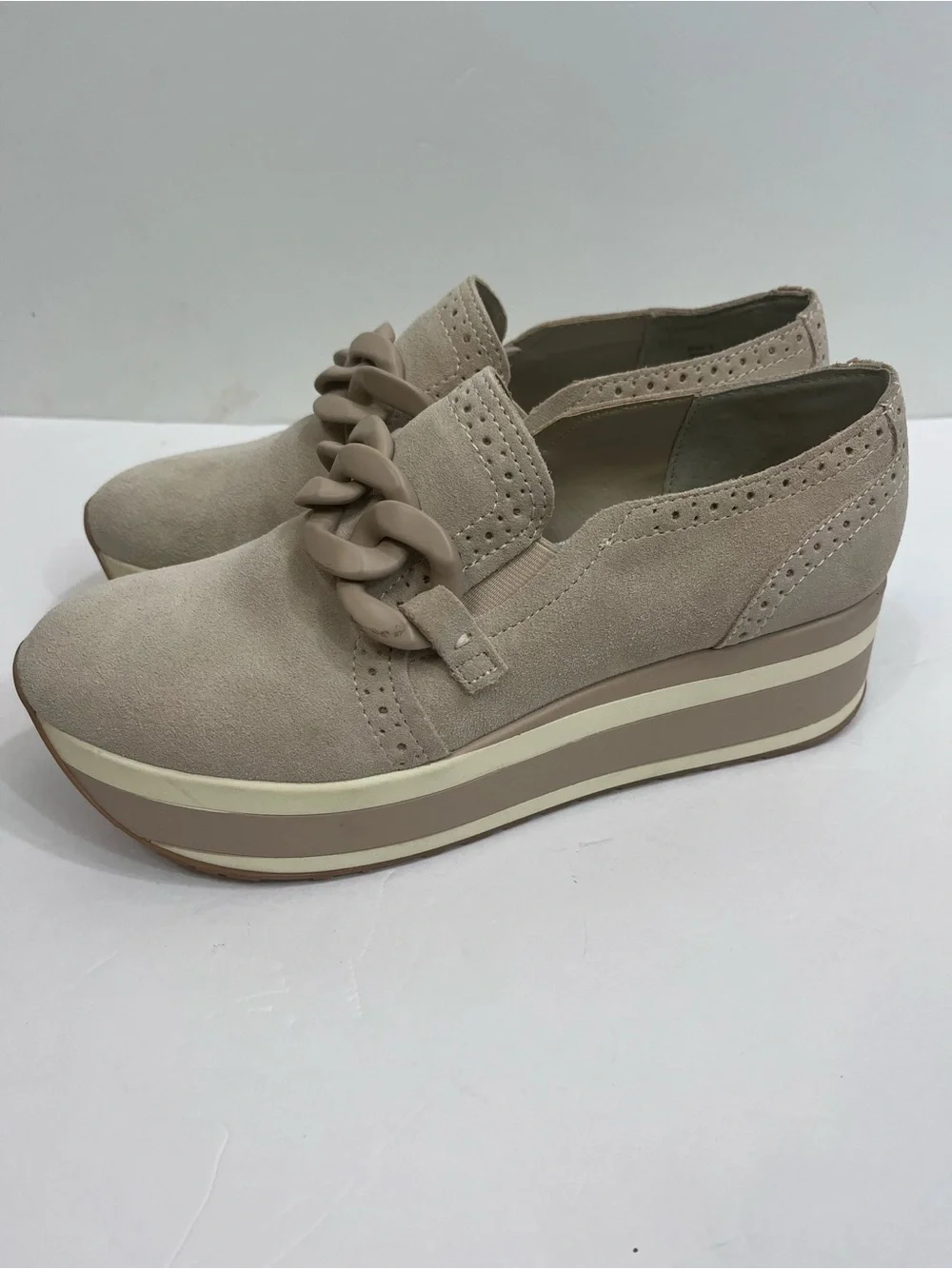 Dolce Vita Jhenee suede platform slip on sneakers.